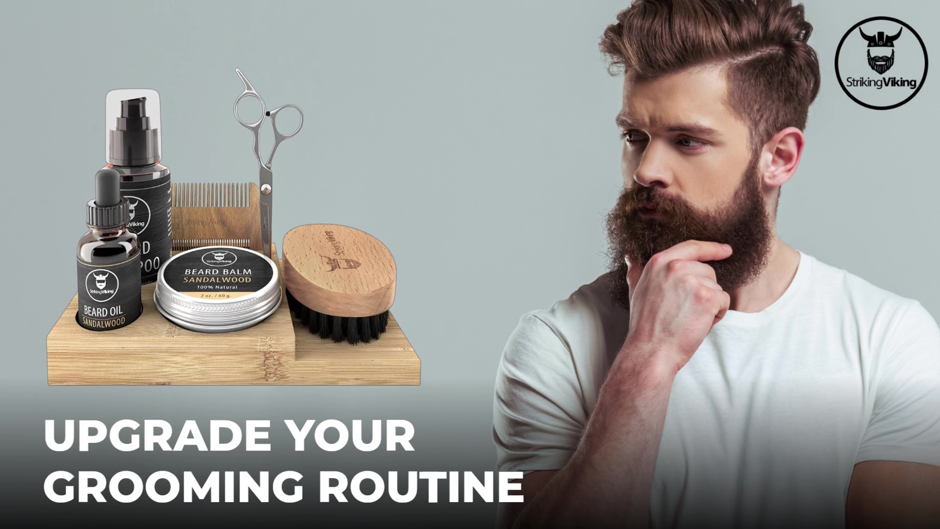 Amazon.com : Striking Viking Beard Grooming Kit w Caddy - 7-Piece